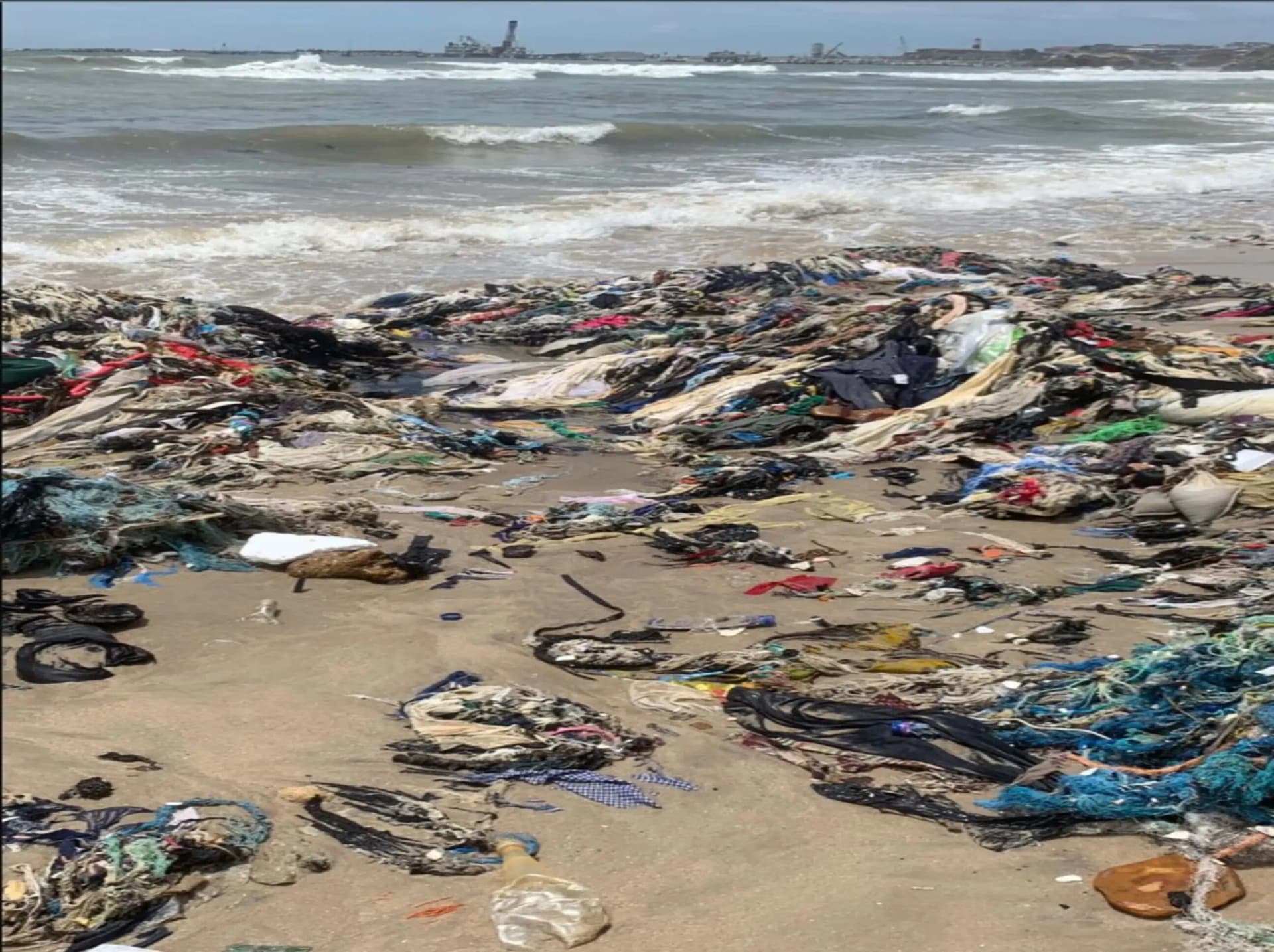 Landfills in Africa filled with used clothes donated to developing nations