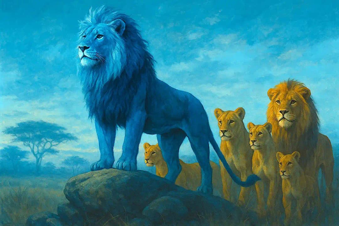 Lions representing strength and community